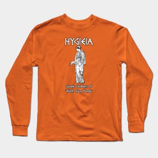 Hygieia, Greek Goddess of 'Wash Your Hands' Long Sleeve T-Shirt